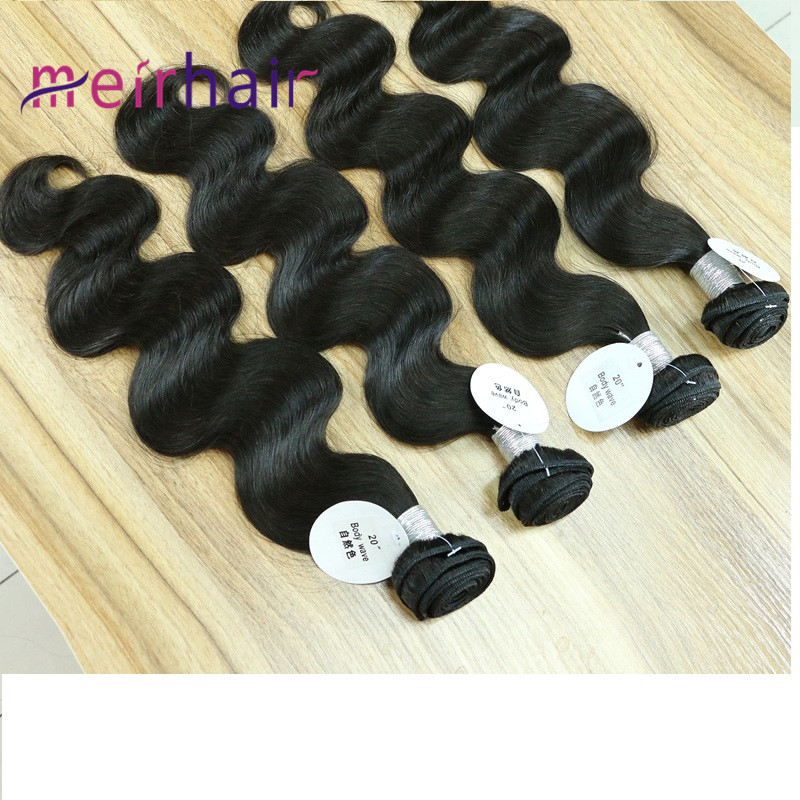 Chinese Human Hair Body Wave Natural Color Weaves